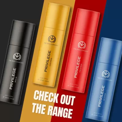 Privilege Intense, Active & Bold Deodorant Spray 